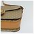 Céline Borsa a spalla in tela Macadam Celine con motivo carrozza a cavallo beige e oro Auth EC1008 D'oro - vista 15