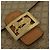 Céline Borsa a spalla in tela Macadam Celine con motivo carrozza a cavallo beige e oro Auth EC1008 D'oro - vista 18