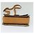 Céline Borsa a spalla in tela Macadam Celine con motivo carrozza a cavallo beige e oro Auth EC1008 D'oro - vista 5