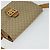 Céline Borsa a spalla in tela Macadam Celine con motivo carrozza a cavallo beige e oro Auth EC1008 D'oro - vista 6