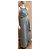 Vera Wang Abito da sera in satin e chiffon turchese - vista 2