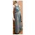 Vera Wang Abito da sera in satin e chiffon turchese - vista 6