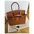 Hermès Birkin 30 pelle Barenia Faubourg hardware in palladio 2024 Marrone Marrone chiaro Cammello - vista 11