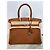Hermès Birkin 30 pelle Barenia Faubourg hardware in palladio 2024 Marrone Marrone chiaro Cammello - vista 2