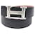 Hermès Hermes Silver H Logo Reversible Belt Black Metal  ref.2133935