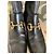 Stivaletti Biker Gucci in Pelle d'Agnello Nera con Dettagli Dorati - vista 8