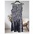 Michael Kors Fit and Flear Navy Dress Blanco Azul - vista 2