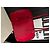 Tote Borsa a mano Prada Plume in pelle rosso scuro Bordò - vista 2