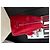 Tote Borsa a mano Prada Plume in pelle rosso scuro Bordò - vista 3