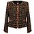 Chanel 14K$ Black Ribbon Tweed Jacket with Jewel Accents