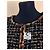 Chanel 14K$ Black Ribbon Tweed Jacket with Jewel Accents - view 3