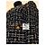 Chanel 14K$ Black Ribbon Tweed Jacket with Jewel Accents - view 4