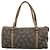 Borsa a mano SAINT LAURENT in pelle embossata grigia Auth sw230 Marrone - vista 2