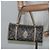 Borsa a mano SAINT LAURENT in pelle embossata grigia Auth sw230 Marrone - vista 20