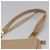 BALLY Bolso de Hombro Acolchado de Cuero Beige Dorado Auth BA814 - vista 8