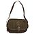 Céline Borsa a spalla Celine C Sulky in tela marrone Auth bs23894