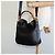 Borsa a mano in pelle GUCCI Bamboo 2 vie nera oro 001 3444 1638 Auth BA755 Nero D'oro - vista 24