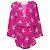 Valentino Garavani, minivestido de seda con estampado de estrella de mar Rosa