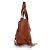 Valentino Garavani, C-Rockee Fransen-Leder-Tasche Braun - Ansicht 6