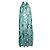 Autre Marque Diane Von Furstenberg, transparente Maxikleid Blau Gelb