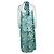 Autre Marque Diane Von Furstenberg, transparente Maxikleid Blau Gelb - Ansicht 3