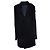 Rick Owens, minimalistischer schwarzer Wollmantel