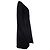 Rick Owens, minimalistischer schwarzer Wollmantel - Ansicht 3