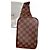 Pochette Louis Vuitton Geronimos Damier Tela e Pelle Marrone