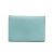 Hermès Tarjetero de cuero Epsom Hermes Calvi Duo Azul claro