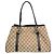 Damentasche aus Canvas Gucci GG Twins 232957 Schwarz Beige