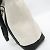 Balenciaga Tote Blu Navy 374767 Nero Bianco sporco - vista 8
