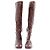Botas LONGCHAMP T.EU 40.5 Cuero Roja - vista 5