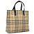 Borsa tote Burberry Nova Check in PVC beige Auth EC998