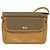 Gucci Sac à épaule Micro GG Supreme en PVC cuir marron doré Auth sw188 - vue 13