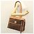 Céline Borsa a spalla in tela Macadam CELINE in pelle PVC marrone oro Auth sw165 D'oro - vista 23