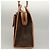 Céline Borsa a spalla in tela Macadam CELINE in pelle PVC marrone oro Auth sw165 D'oro - vista 3