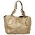 PRADA Tote Bag Leder Goldton Auth EC905
