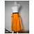 Gonna vintage Yves Saint Laurent nera e gialla Arancione