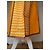 Gonna vintage Yves Saint Laurent nera e gialla Arancione - vista 4