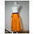 Gonna vintage Yves Saint Laurent nera e gialla Arancione - vista 6