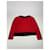 Vintage Courreges Wollpullover rot schwarz M - Ansicht 7