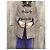 Autre Marque Capa de Tweed Marrón con Cuello de Visón Castaño - vista 2