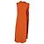 Valentino Garavani Valentino Midi Asymmetric Tent Dress in Orange Silk - view 3