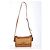 Borsa a spalla Tod's T Timeless in Rafia e Pelle Marrone - vista 9