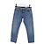 Jeans droit en coton bleu avec logo Alexander Mcqueen - vue 4