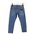 Jeans droit en coton bleu avec logo Alexander Mcqueen - vue 5
