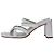 By Far Cross-Strap Slip-On Heels in White Leather Cream - view 10