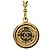 Chanel Cambon Coco Mark Medaillon Kettengürtel Golden Metallisch - Ansicht 3