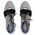 Day Baskets Balenciaga Race Runner en marbre en suède gris - vue 14