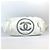Borsa a Spalla Chanel Coconeige Fringe CC Logo Bianco - vista 5